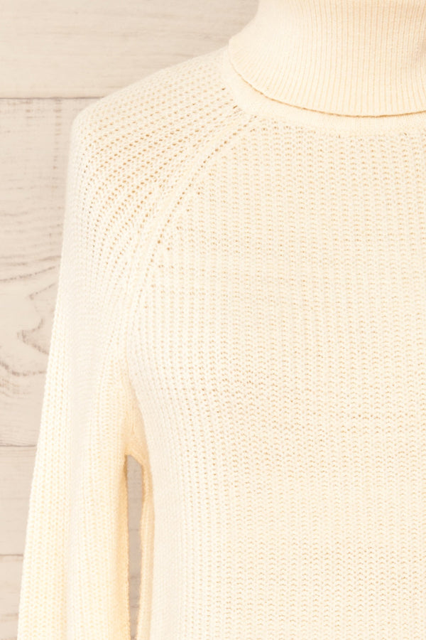 Granby Ivory Knit Turtleneck Sweater | La petite garçonne