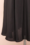Kloe Black Sleeveless A-line Midi Dress | Boutique 1861  bottom