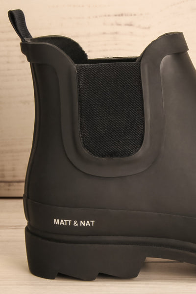 Laney Black Matt \u0026 Nat Flat Rain Boots 