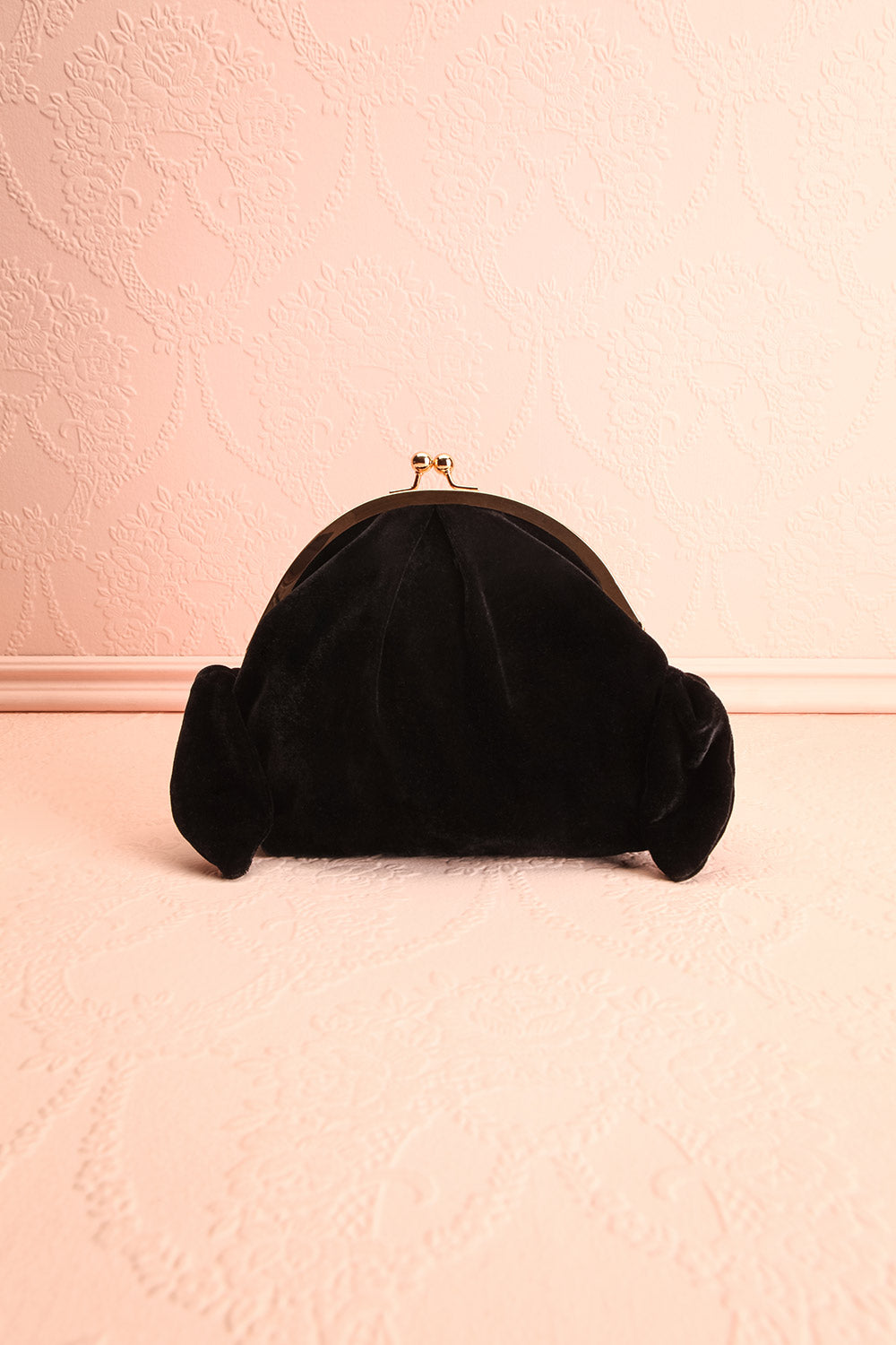 black velvet clutch