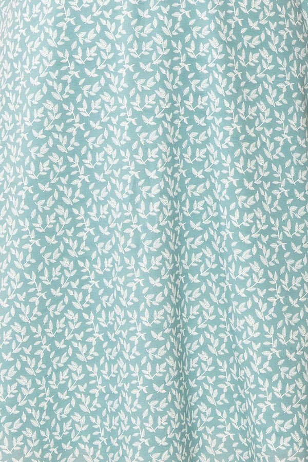 Naroa Mint Patterned Dress ALine Short Dress Boutique 1861