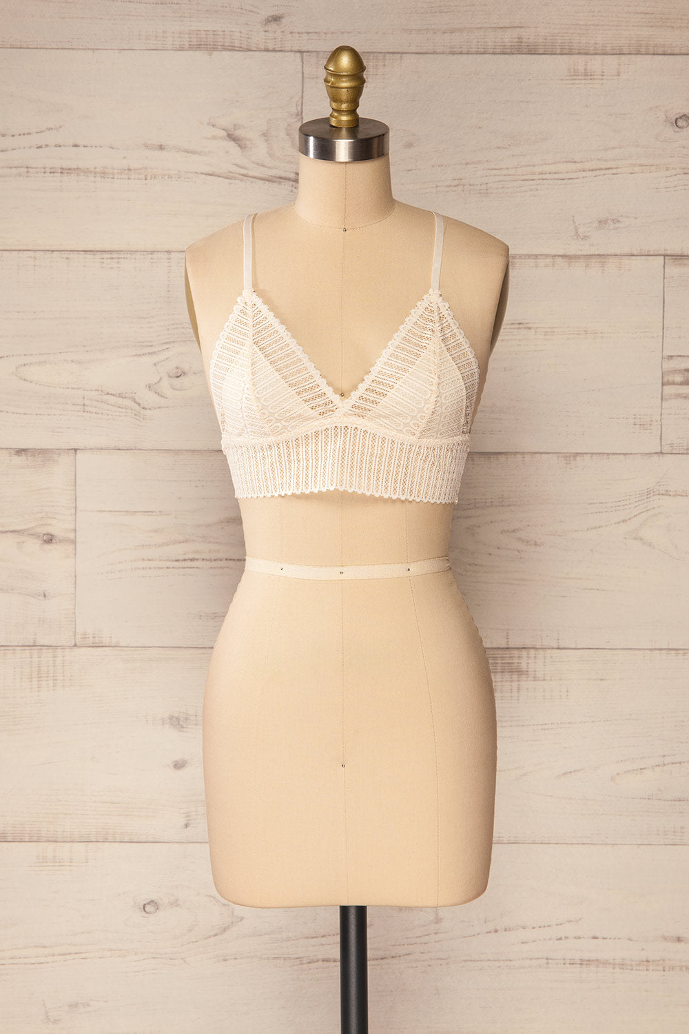 ivory lace bralette