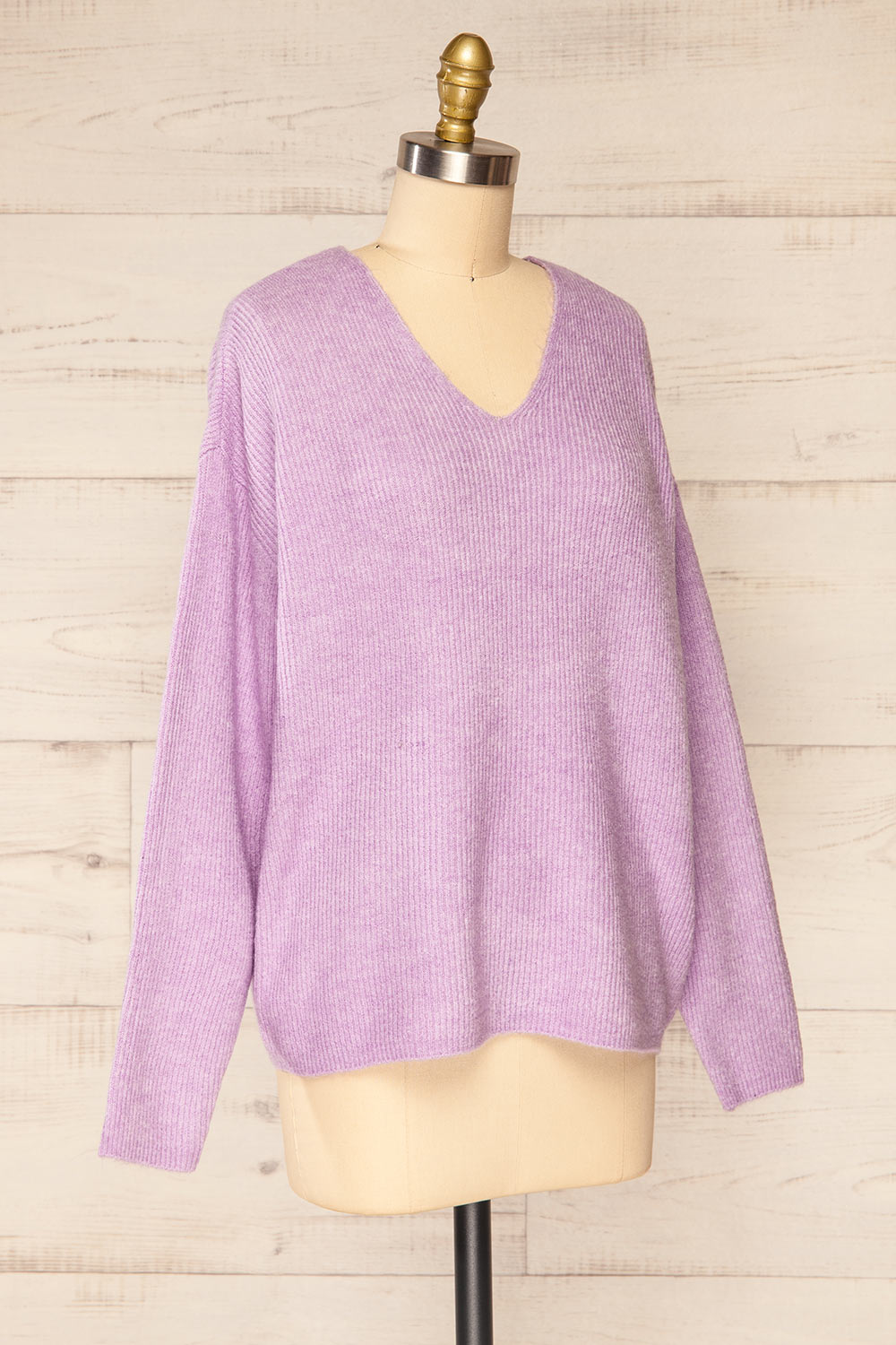 Saler Lavender Oversized Knited Sweater | La petite garçonne