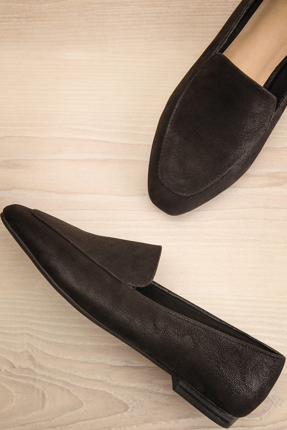 faux suede loafers