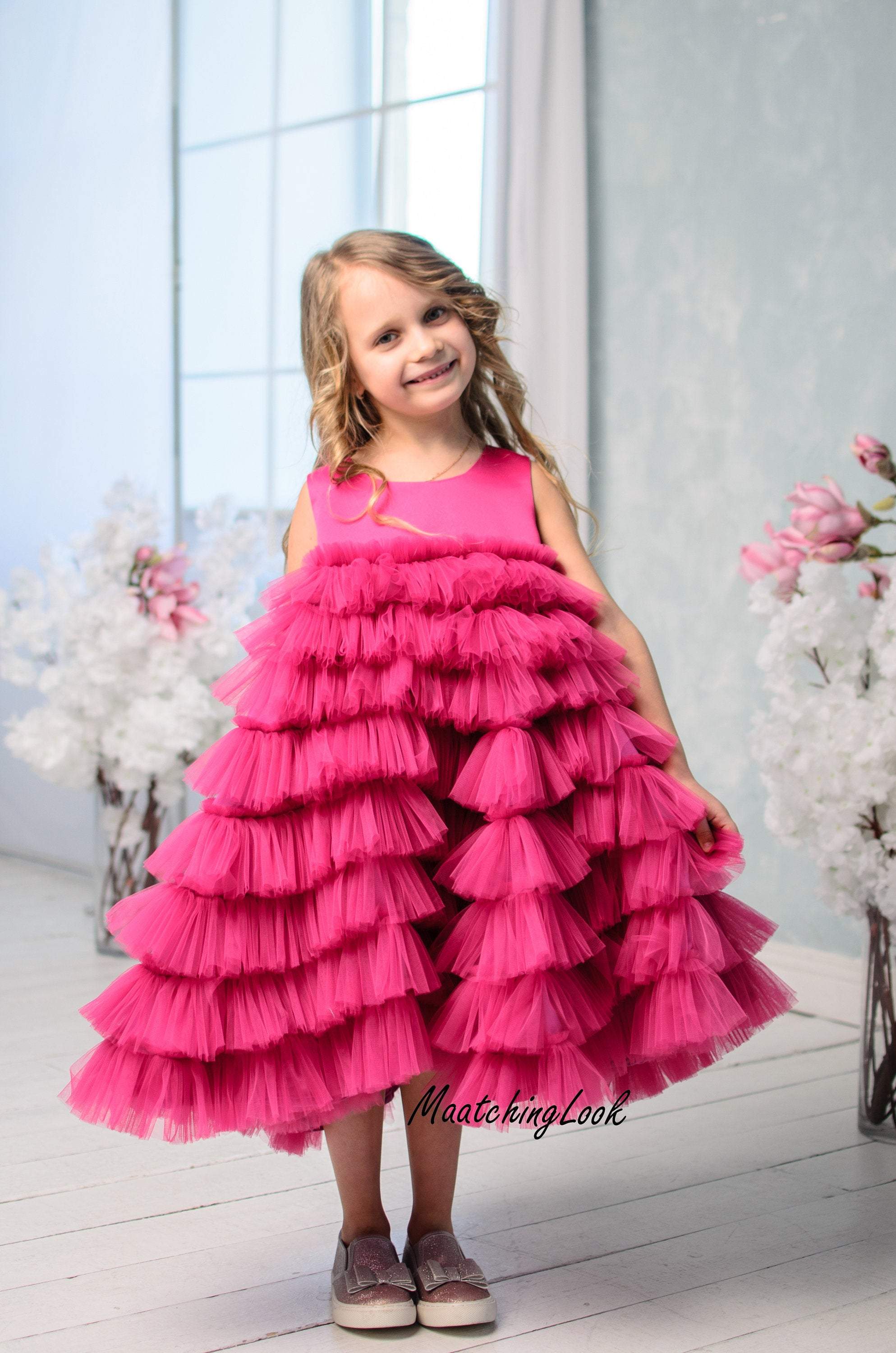 baby pink girls dress