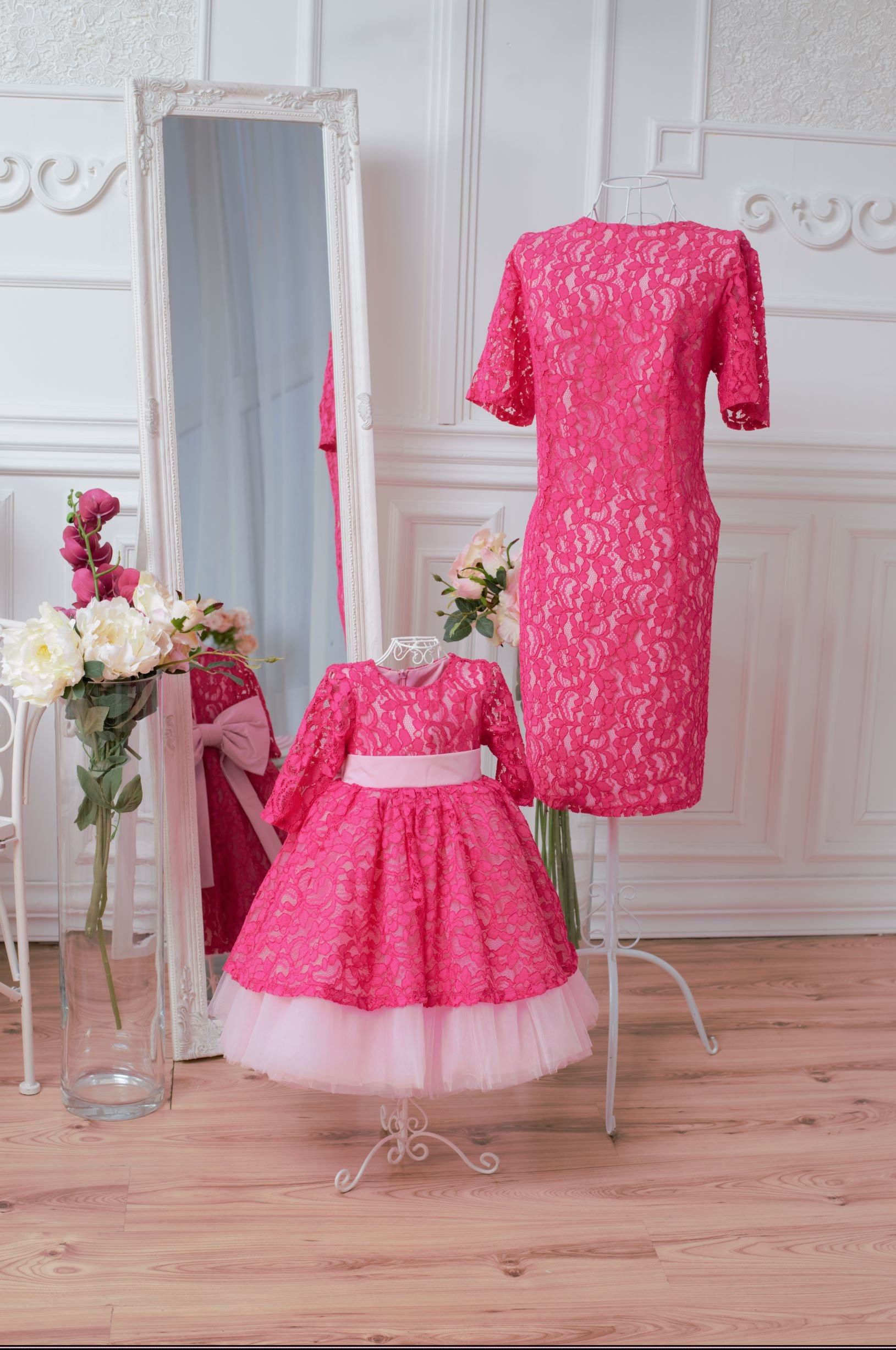 matching baby and girl dresses