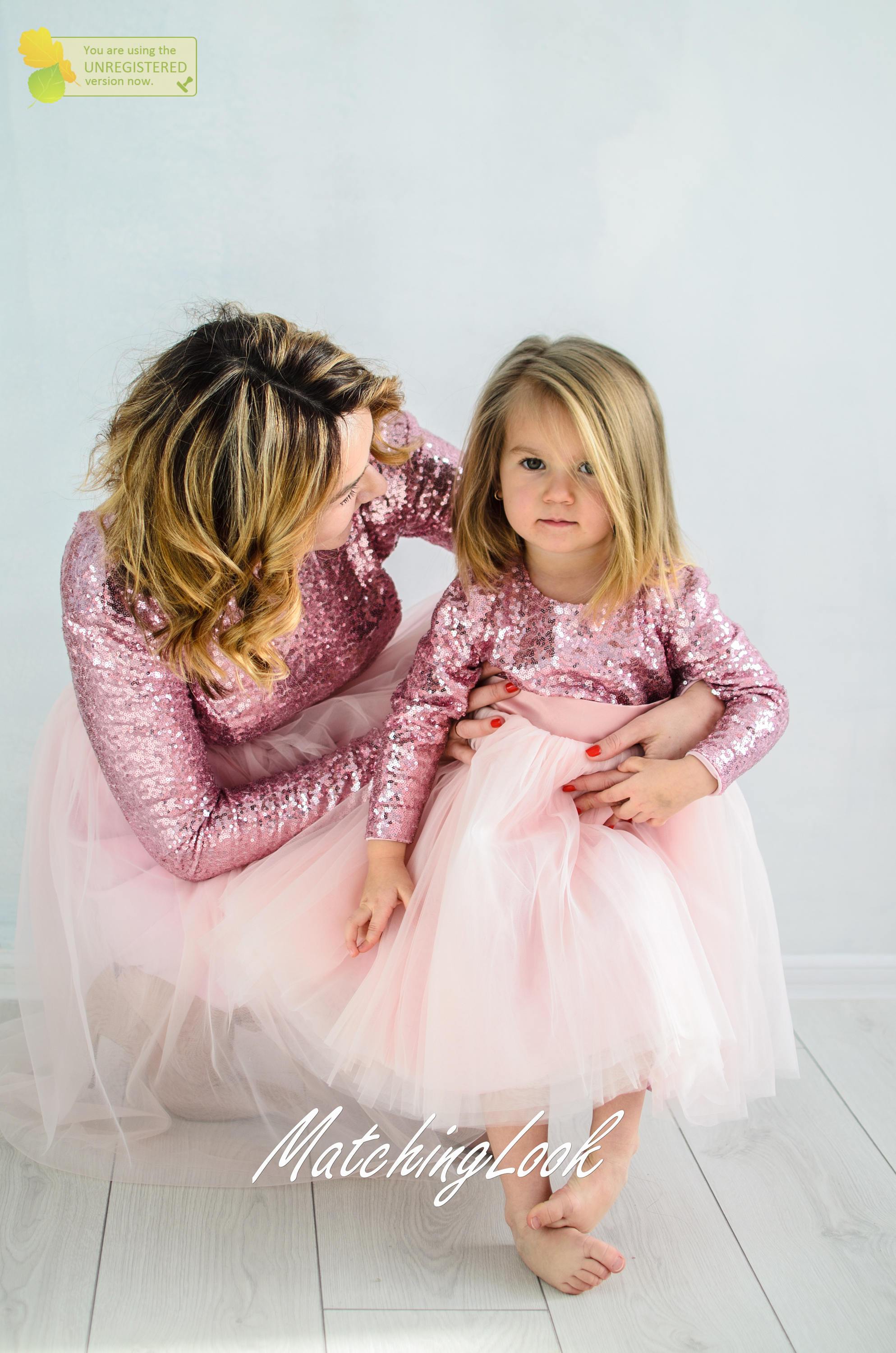 mother daughter matching dress