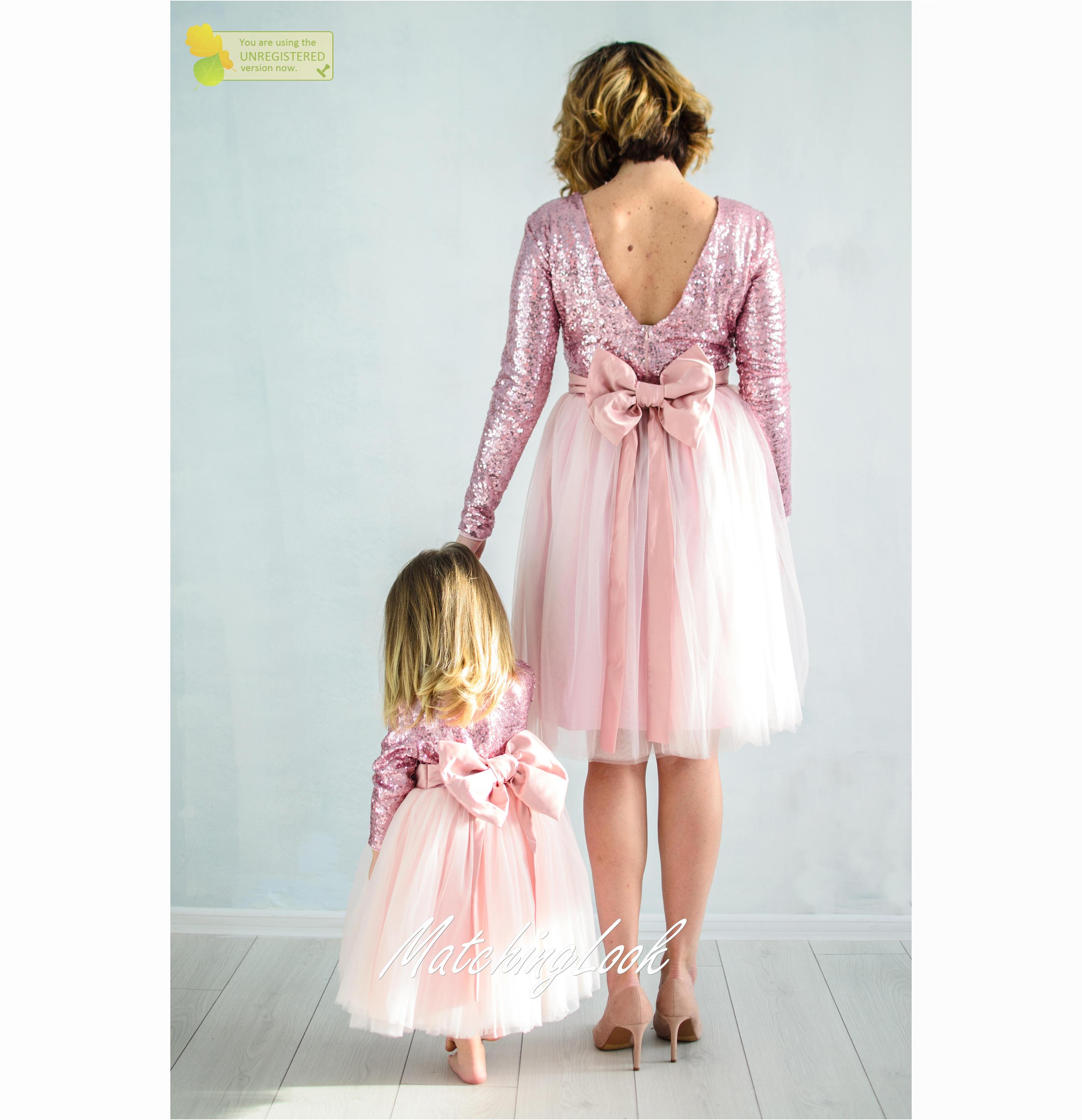 mother and baby party dress
