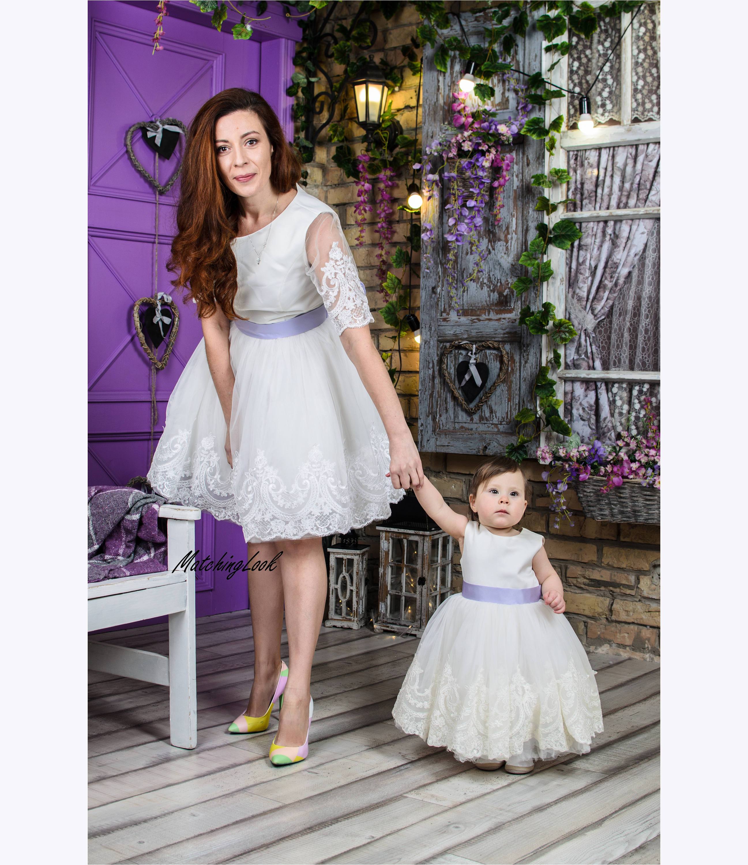 purple mommy and me dresses