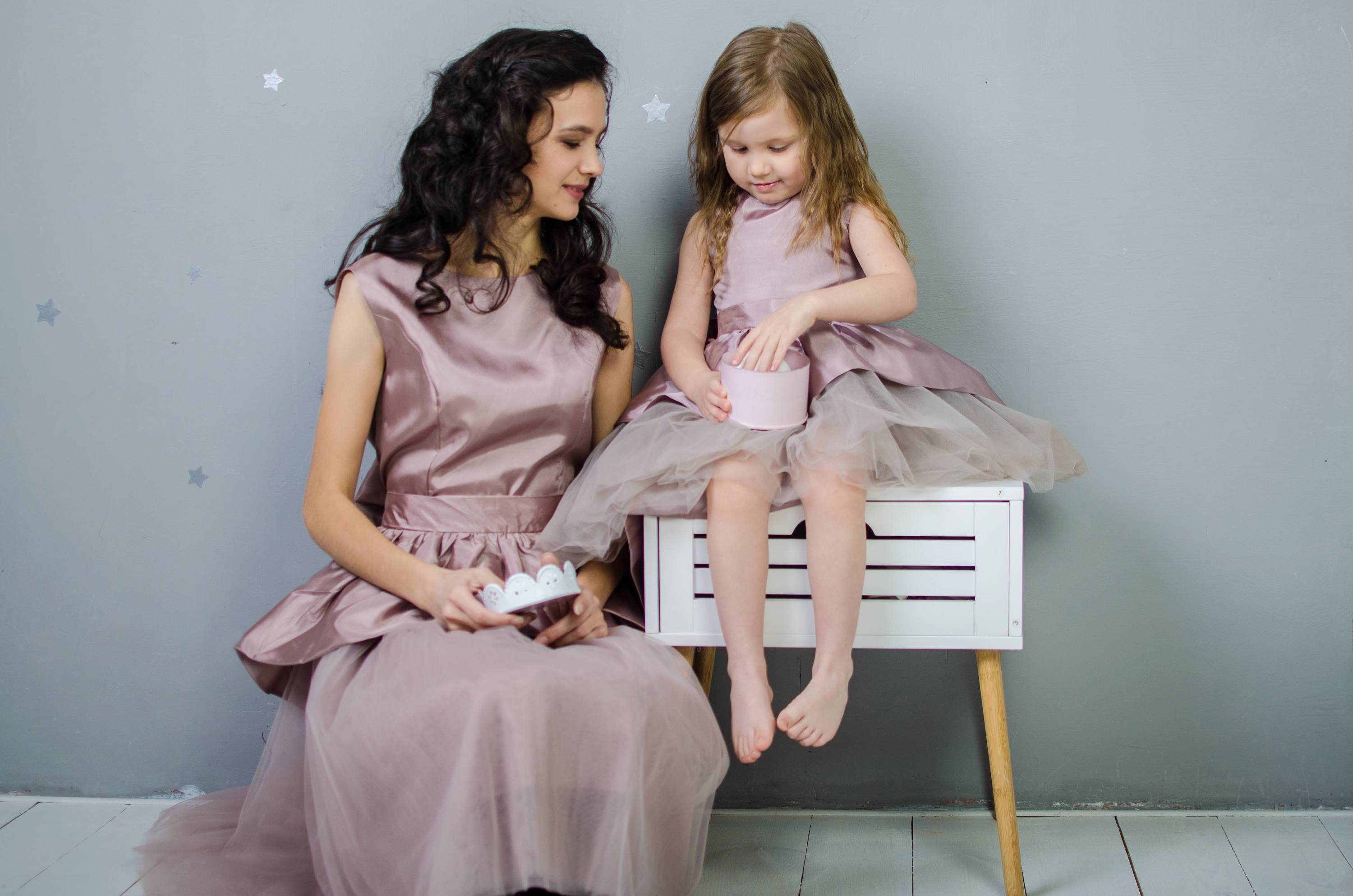 mother and daughter matching dress