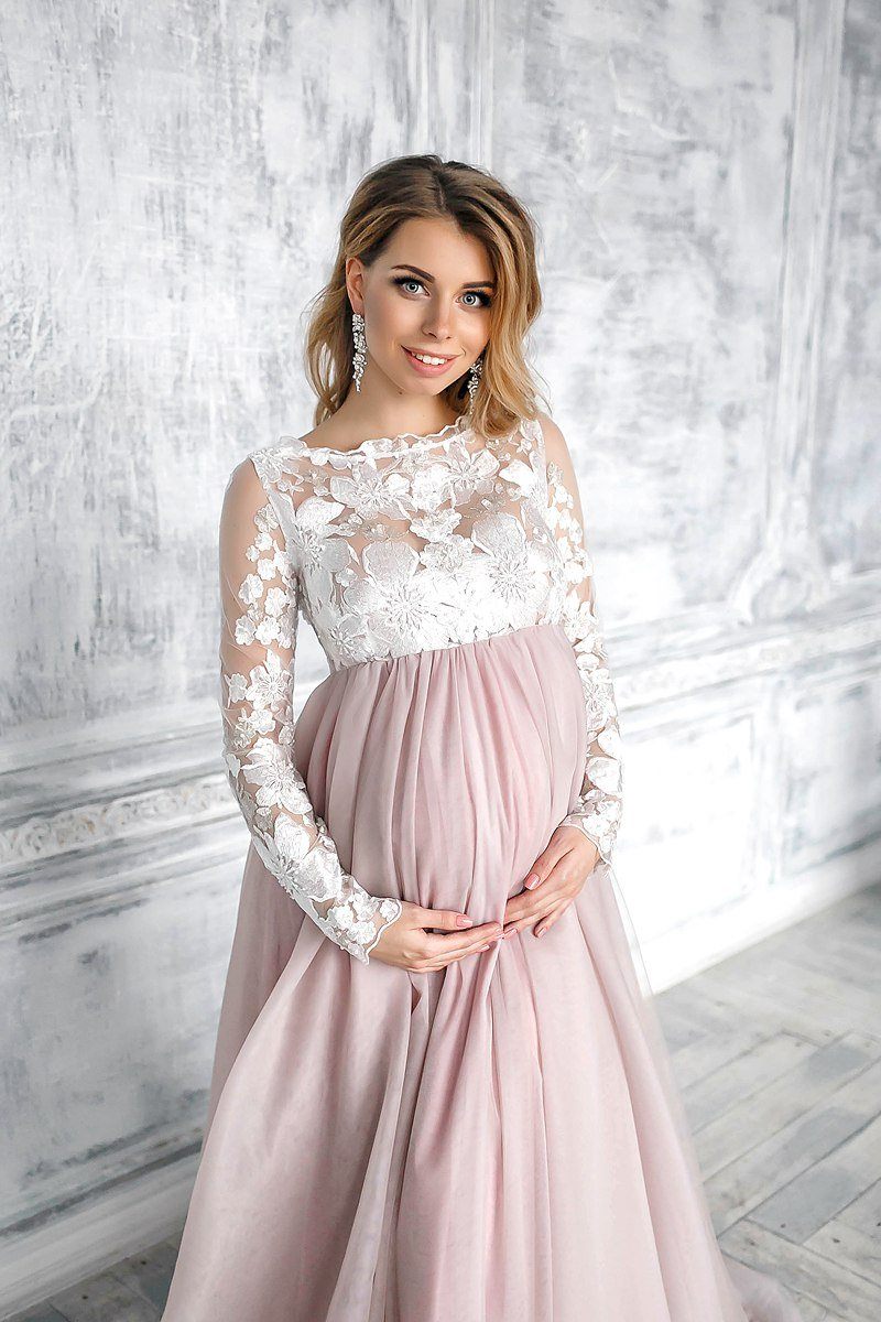 Pink Blush Dress Maternity | woodhunger.com