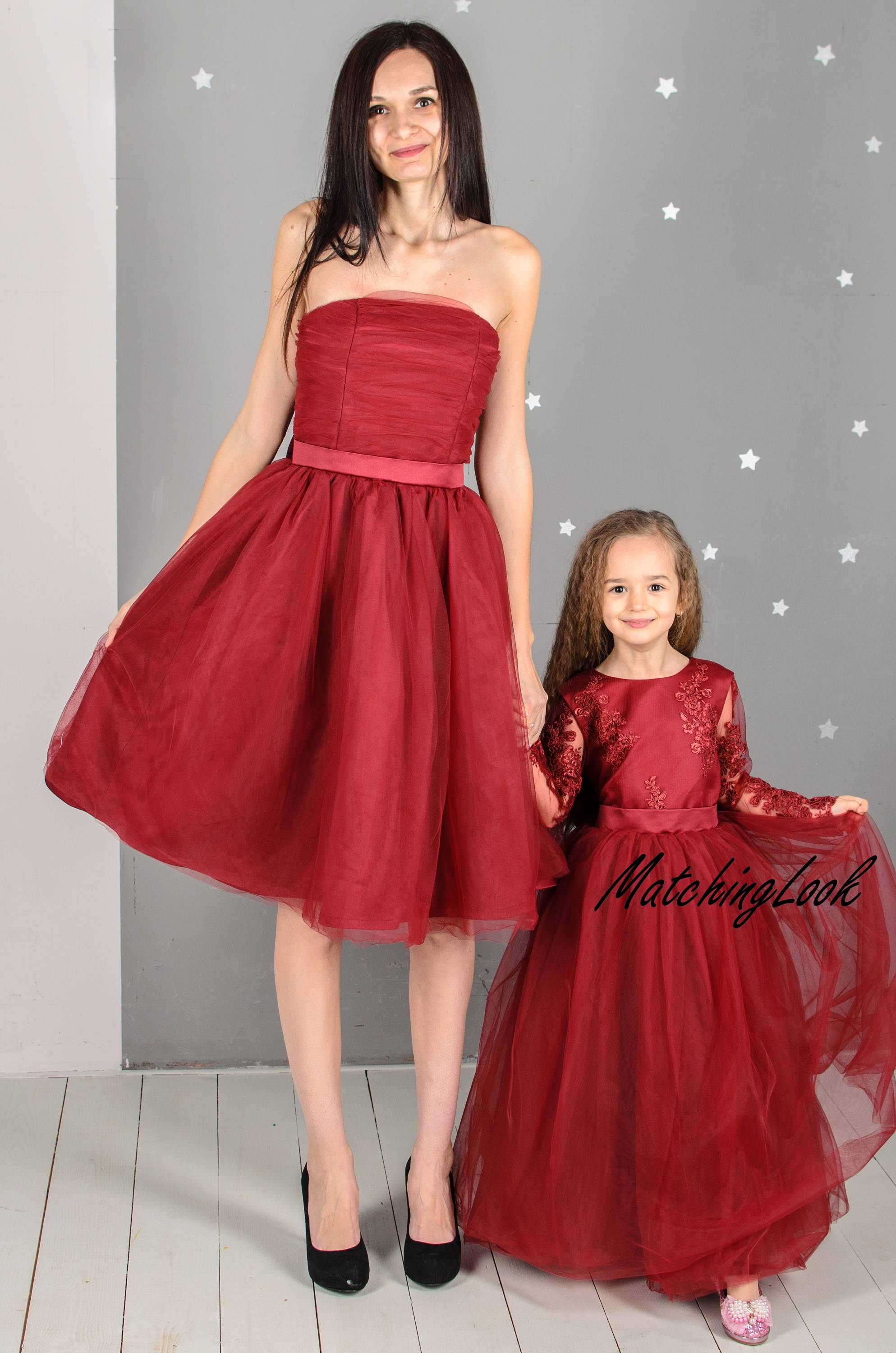 mum daughter christmas dresses