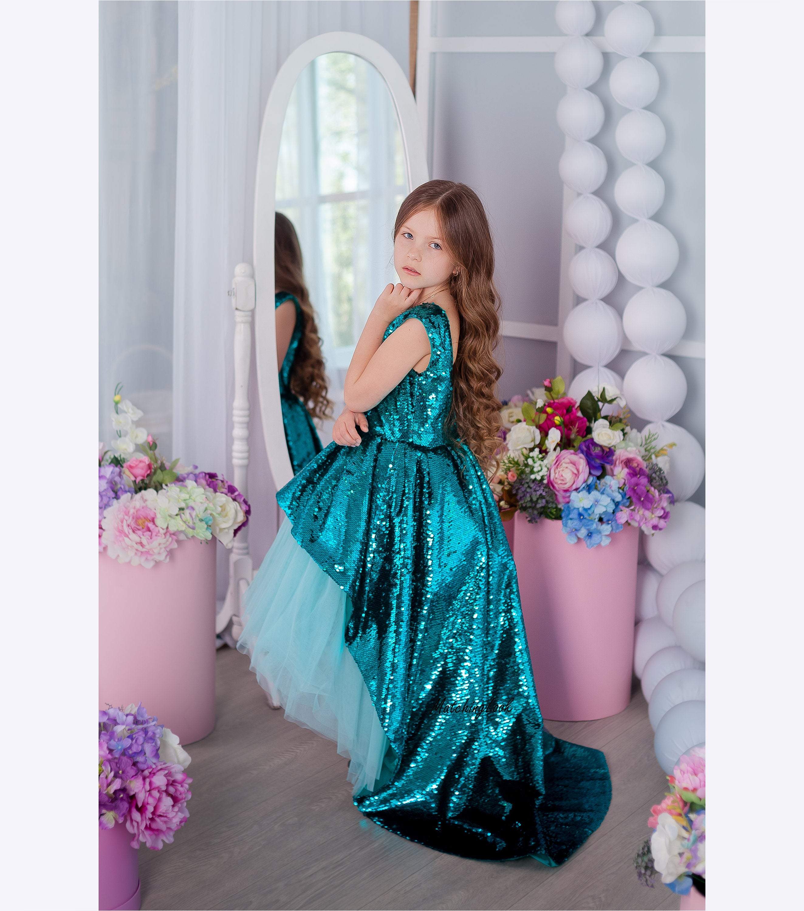 mermaid sequin dress for girl