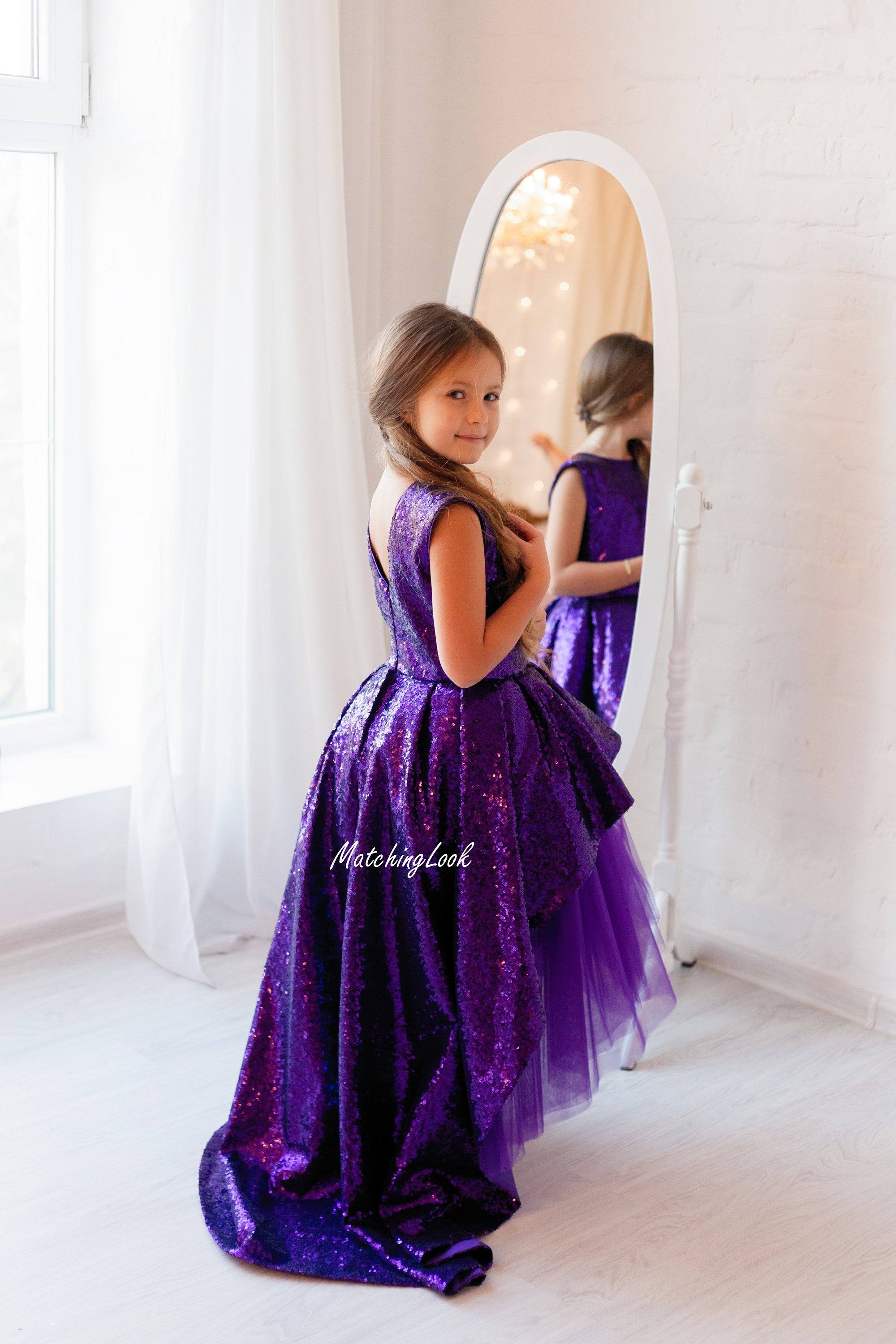 purple christmas dress