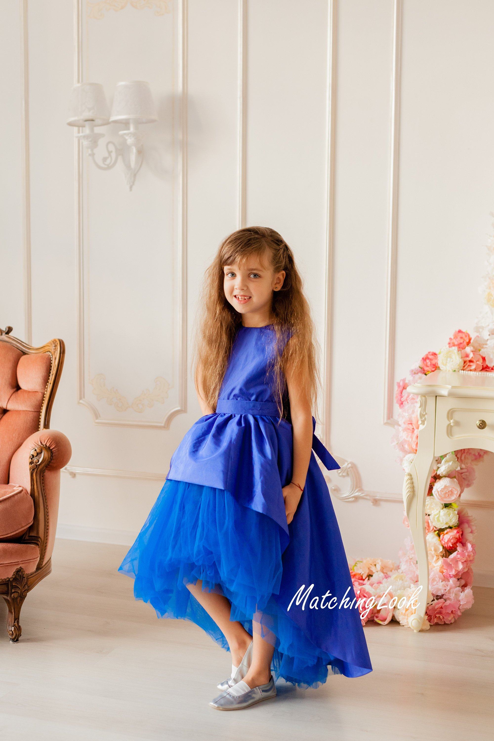 draadloos voorzichtig pion Wedding tutu tulle girl dress - Royal blue tutu special occasion dress