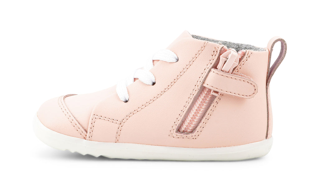 Bobux Alley Oop Step Up - Seashell Pink | Billy Lou Kids Shoes