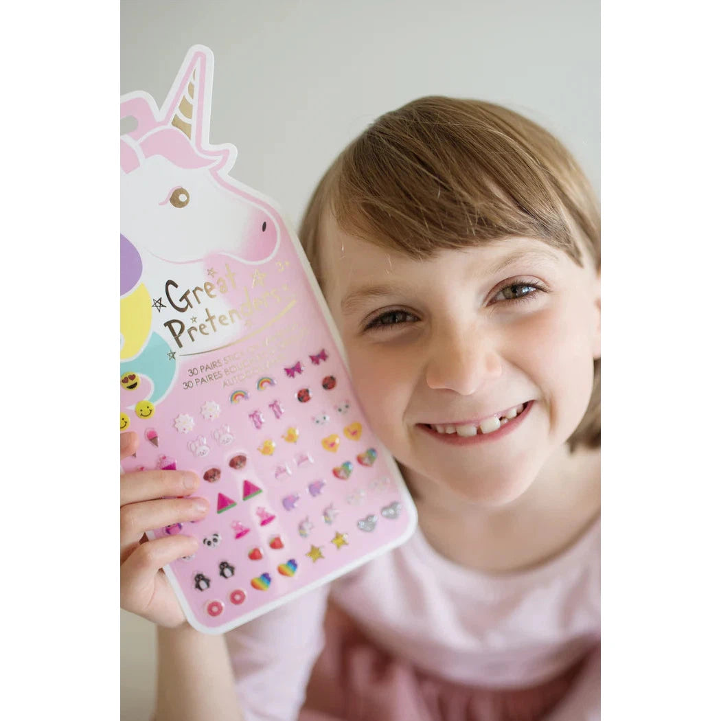unicorn sticker earrings