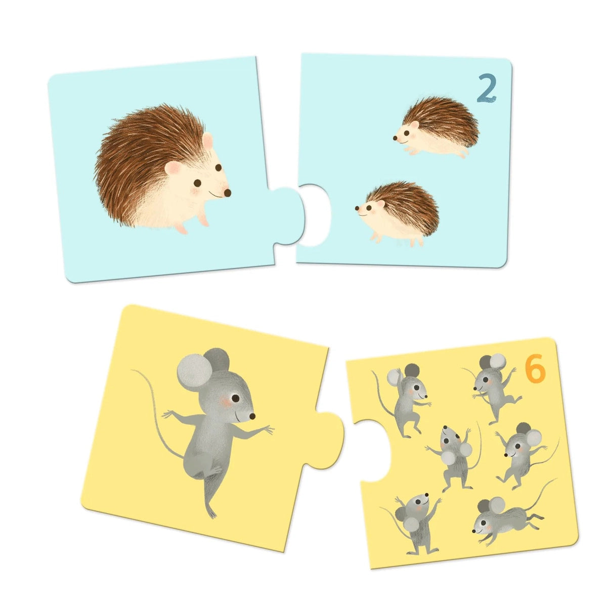 Djeco puzzle duo -baby animals