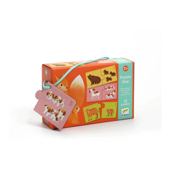 Djeco puzzle duo -baby animals