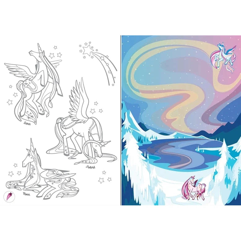 Usborne little transfer book unicorns