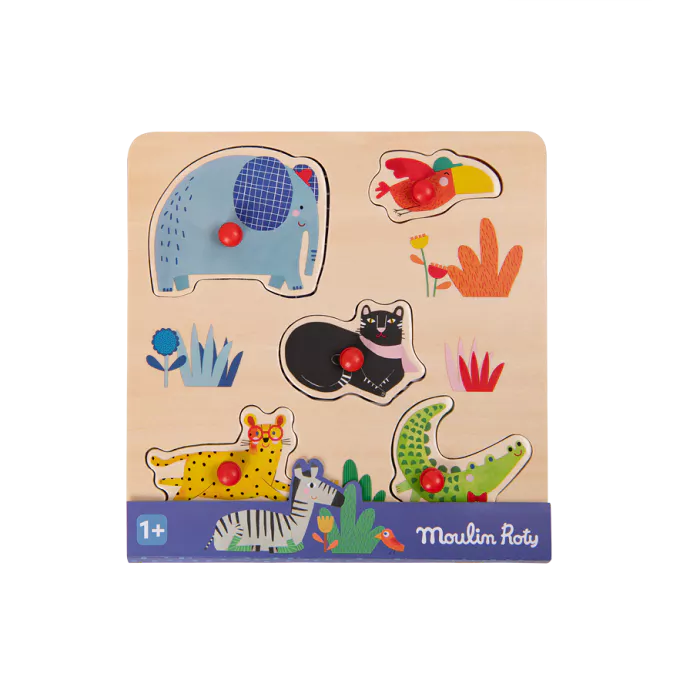 animal peg puzzle les toupitis