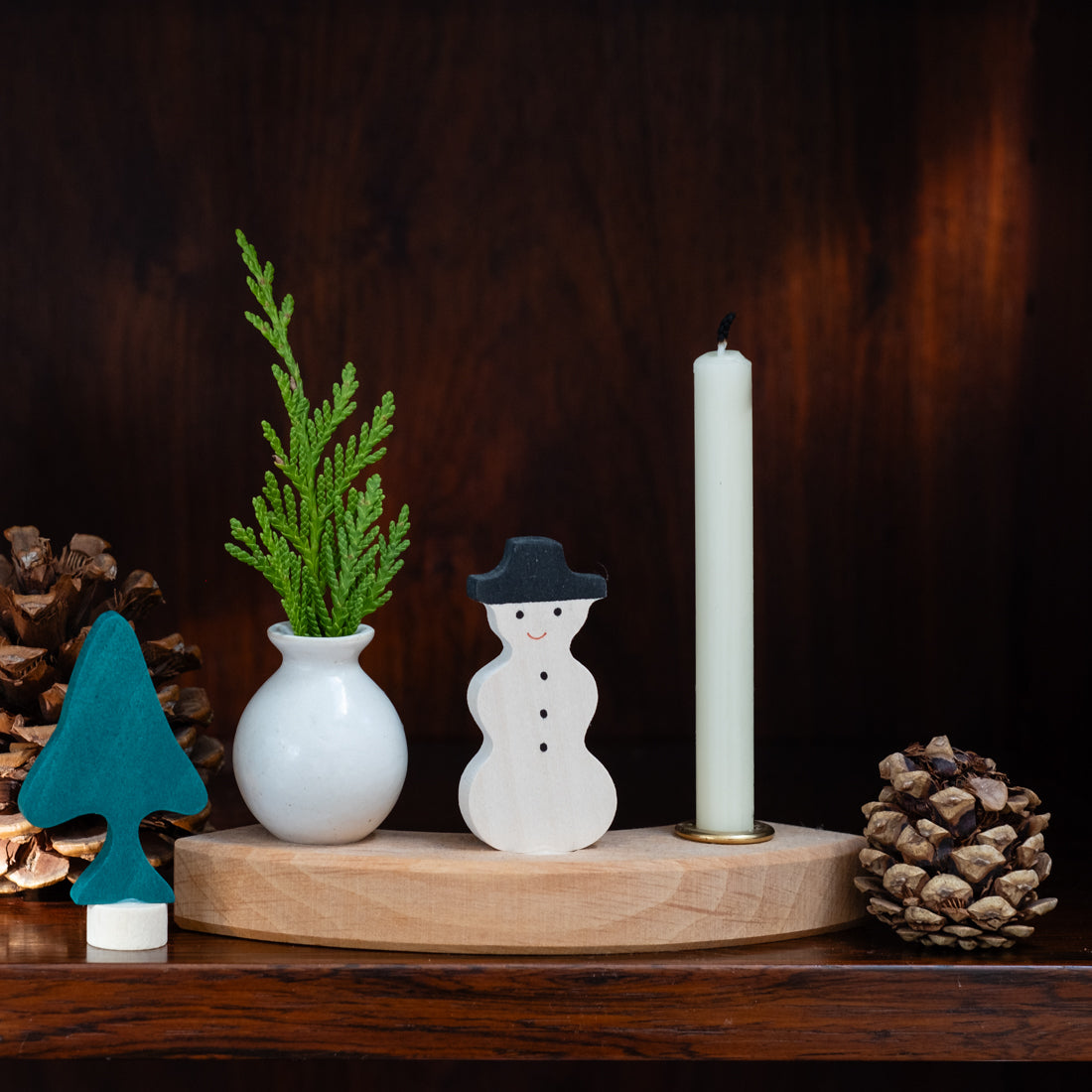 Grimm's birthday ring deco snowman