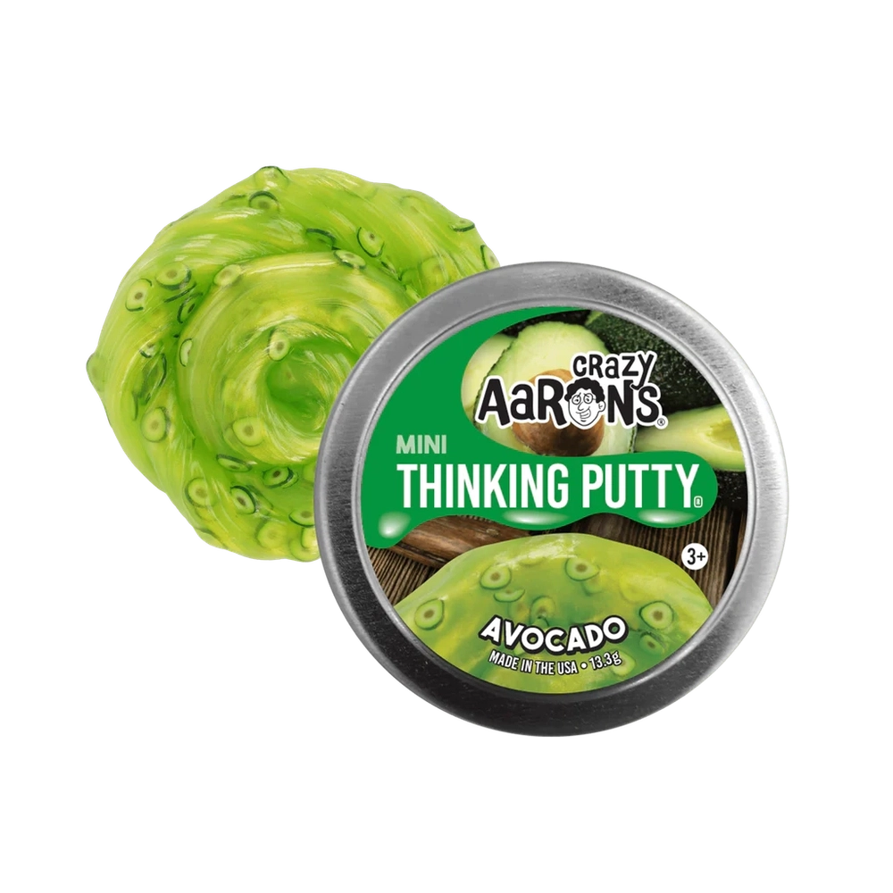Crazy Aaron's mini thinking putty avocado