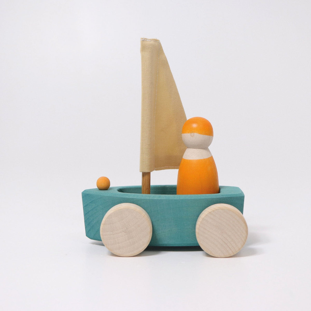 Ogas red mini wooden sailboat – Dilly Dally Kids