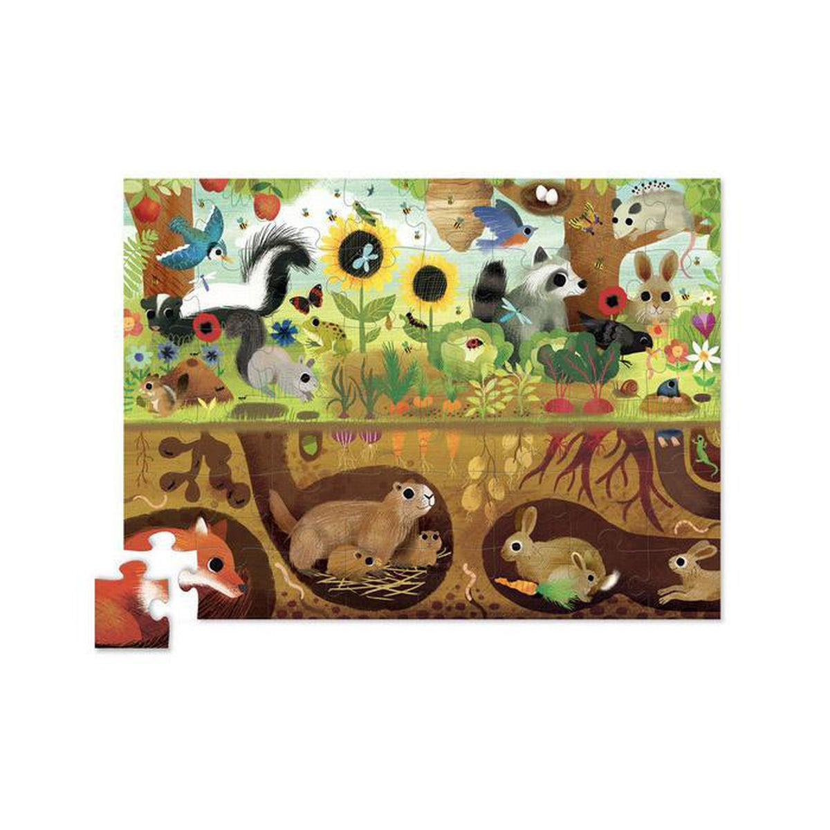 10-Piece Stacking Wood Puzzle - 123 Barnyard – Crocodile Creek