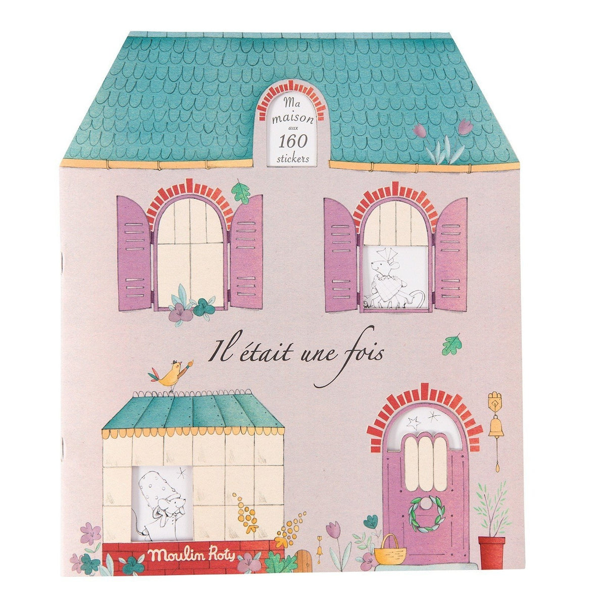 Moulin Roty les parisiennes ma maison colouring and sticker book 2023 –  Dilly Dally Kids