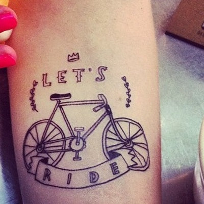 Bike Tattoo tattly
