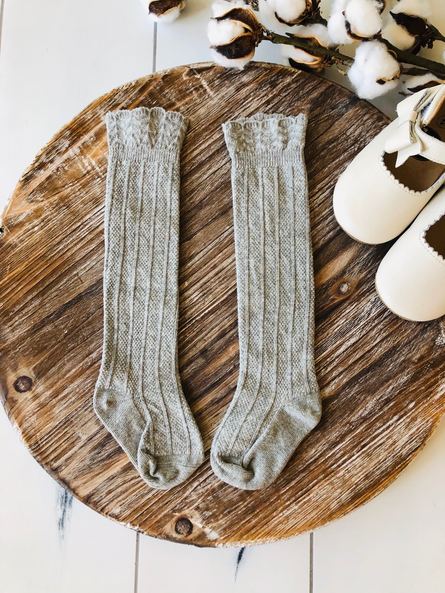 boys grey knee high socks