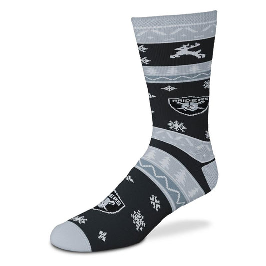 Youth for Bare Feet Las Vegas Raiders Stimulus 3-Pack Crew Socks Set