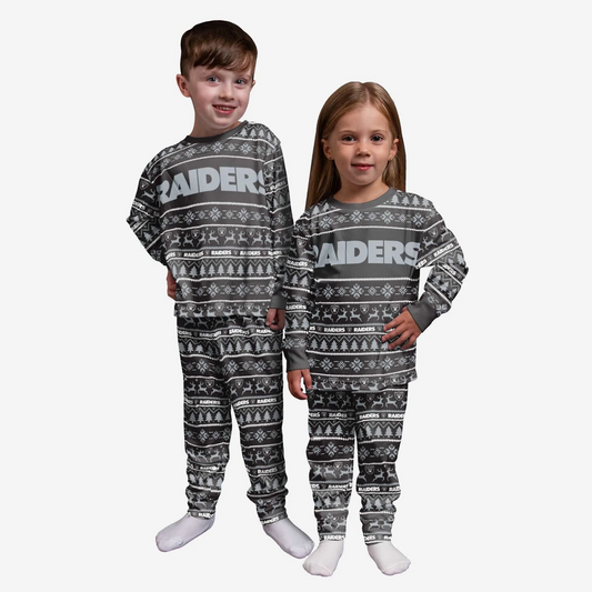 Las Vegas Raiders Design Christmas Pyjamas Set Gift Men Women Kid -  Banantees