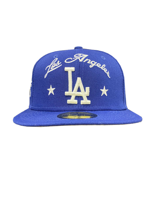 Shop New Era Los Angeles Dodgers Bloom Fitted Hat 60288185-ERA blue