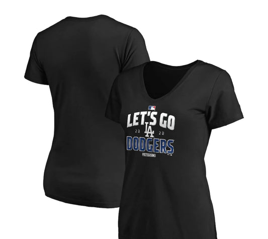 Fanatics Los Angeles Dodgers Women's Iconic Biblend Noise Pinstripe T-Shirt 22 Wht / S