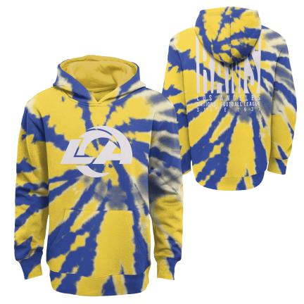 Outerstuff Los Angeles Dodgers Youth Statement Tie Dye Hooded Sweatshirt 21 / L