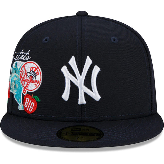 New York Mets CITY CLUSTER Royal Fitted Hat by New Era