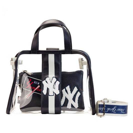 LOUNGEFLY x MLB SF Giants Stadium Crossbody Bag with Pouch - CLEAR/MULTI