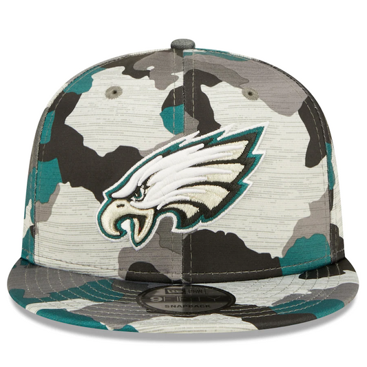 New Era Gray/Black Philadelphia Eagles 2022 NFC Champions Locker Room 9FORTY Adjustable Hat