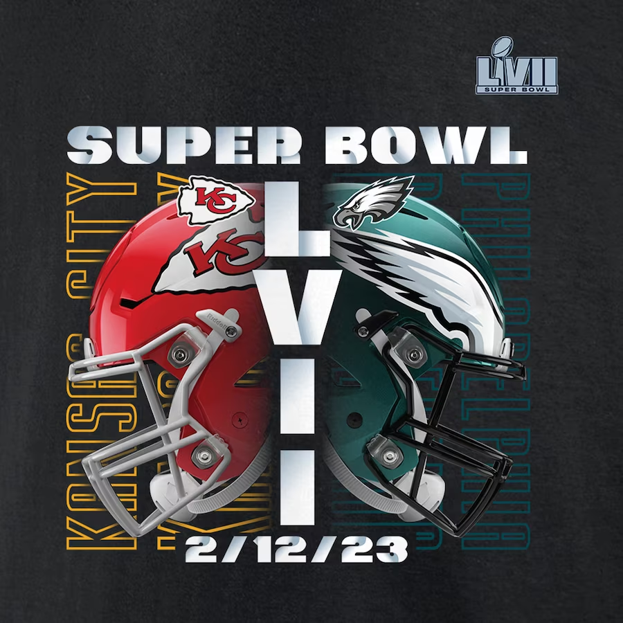 ÁGUILAS DE FILADELFIA VS. KANSAS CITY CHIEFS SUPER BOWL LVII CAMISETA –  JR'S SPORTS