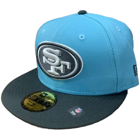 SAN FRANCISCO 49ERS COLOR PACK 59FIFTY FITTED HAT - GRAPHITE – JR'S SPORTS