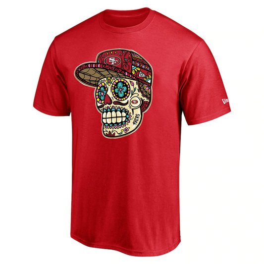 SAN FRANCISCO 49ERS MEN'S SUGAR SKULL T-SHIRT – JR'S SPORTS