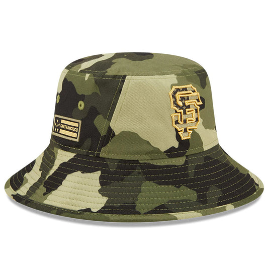 Milwaukee Brewers New Era 2022 Armed Forces Day Bucket Hat - Camo