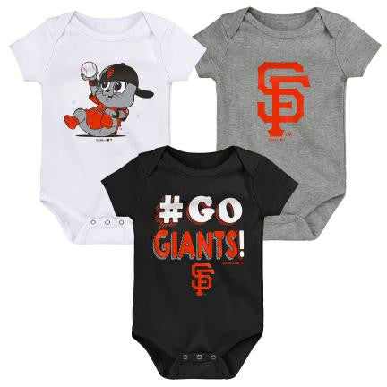 Detroit Tigers Majestic Kid's 3 Piece Bodysuit Set