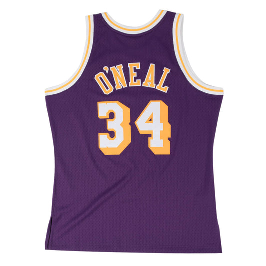Mitchell & Ness Men's 1996 Los Angeles Lakers Shaquille O'Neal #34 Khaki  Swingman Jersey