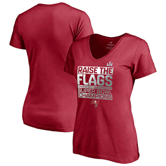 Women's White Tampa Bay Buccaneers Poised T-Shirt 