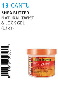 Cantu Shea Butter Natural Twist Lock Gel 13oz Clemsbeauty Com