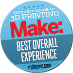 Up Plus 2 3d printer winner of the Make Magazine best print quality