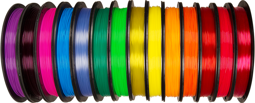 MakerBot Translucent PLA Filament Colour Range